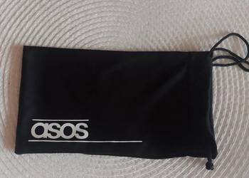 ASOS/Czarne etui na okulary przeciwsłoneczne z Londynu/NOWE
