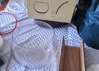 Szklana bolą z łyżką Krosno, nowa bola o pojemności 4 l