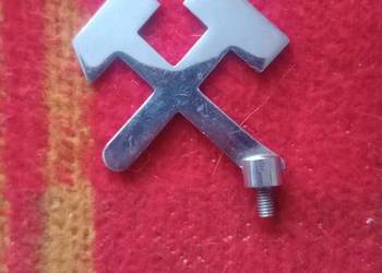 Stary kolekcjonerski emblemat rowerowy JANUS AKB/unikat/zabytek.