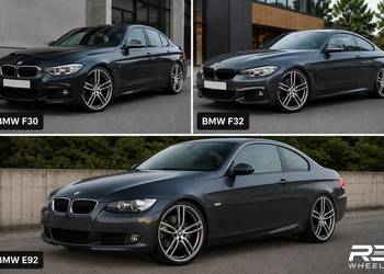 20 cali BMW f30 f31 f32 e90 e91 e92 felgi koła komplet 5x120 ET35 8.5J