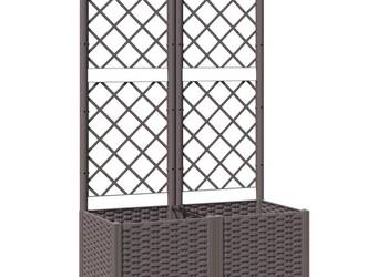 vidaXL Donica ogrodowa z kratką, brązowa(SKU:318261)