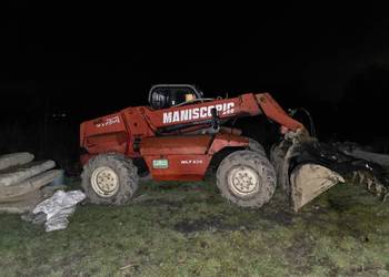 Ładowarka teleskopowa Manitou MLT 626 łyżka krokodyl i widły