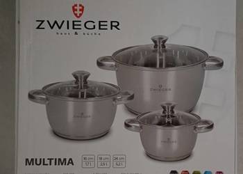 Zestaw garnków Zwieger Multima, 6 elementów, nowy, stal AISI 304