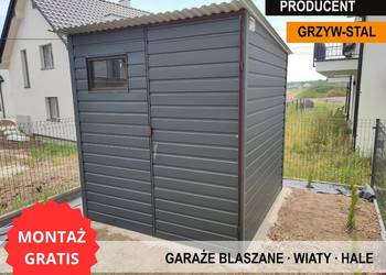 Garaż Blaszany / Schowek ogrodowy / Magazyn Domowy - GrzywStal a49v9