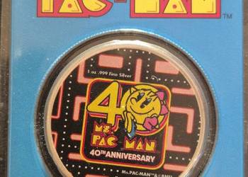 Srebrna moneta Pac Man 1 oz