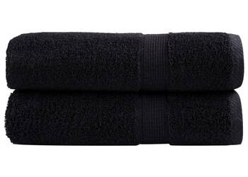 Ręczniki premium SOLUND 2 szt. czarne 50x100 cm 600 g/cm² WM-137425