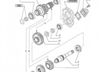New Holland T6010 T6090 T6070 T7230 Koło zębate 28 t/60 t 81864533