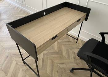 Biurka Haga z szufladami styl LOFT + fotele biurowe| Super stan | 5 szt.