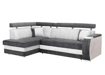 Narożnik Szaro-Biały Duży z Funkcją Spania PANAMA