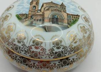 Porcelanowy pojemnik puzderko Francja