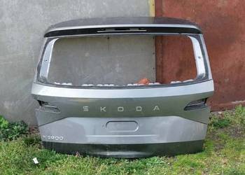 Tylna klapa bagaznika skoda karoq 57a 57 a tyl srebrna szara igla