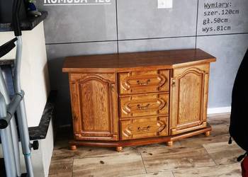 Stylowa Komoda 120` Dąb Lakierowany Rustikal Bekas Meble