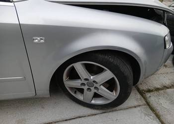 Błotnik prawy przód Audi A4 B6 LY7W gotowy do założenia oryginalny Rybnik