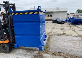 Zbiornik stalowy premium PMO 1000 L do obsługi obrotnicą