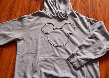 niebieska bluza dla dziewczynki H&M używana stan db, plamka