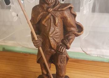 Figura drewniana stróż nocny z litego drewna