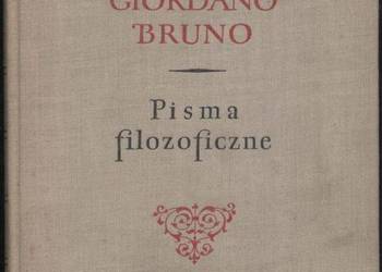 PISMA FILOZOFICZNE - BRUNO GIORDANO