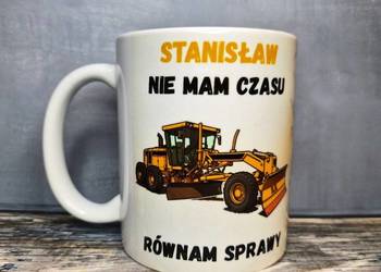 Kubek, prezent dla fana lub operatora maszyn budowlanych - równiarka