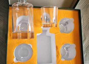 Lanfula kryształowa karafka + 4 szklanki do whisky