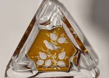 kryształowa popielniczka vintage