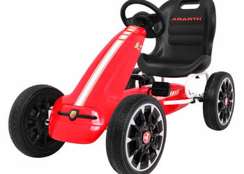 Gokart ABARTH czerwony koła EVA 30 cm napęd łańcuchowy