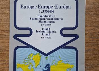 Europe Europa mapa 1:3 750 000 Cartographia Budapest