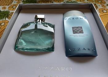 Azzaro Chrome perfumy 100ml szampon&źle 200ml 100% oryginał