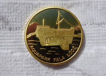 ZŁOTA POLSKA  _ Aquapark Fala  Łódź medal moneta _NOWY ZŁOTA POLSKA  _ Aquapark Fala  Łódź medal moneta _NOWY