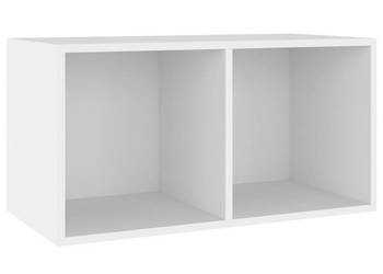 Szafka na winyle biała 71x34x36 cm materiał drewnopochodny WM-800117
