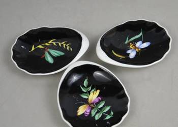 porcelanowy mini talerzyk na miód konfitury dekor pszczoły