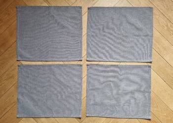 Szare materiałowe podkładki * 4szt