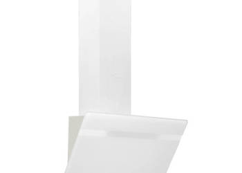 Ścienny okap kuchenny 60 cm stal i hartowane szkło biały WM-51672