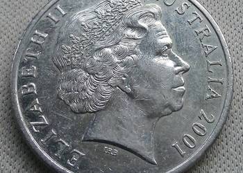 AUSTRALIA-20 CENTS-2001 r (OKOLICZNOŚCIOWA)