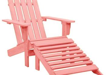 vidaXL Krzesło ogrodowe Adirondack z podnóżkiem, jodłowe(SKU:315867)