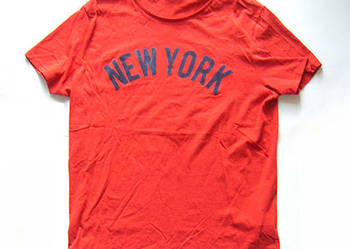 czerwona koszulka NEW YORK rozmiar M T-shirt czerwony sporto
