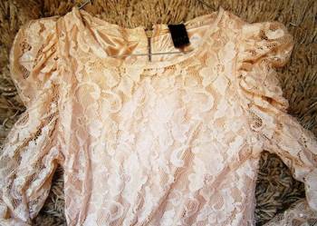 sukienka koronkowa Vila w kolorze ecru L