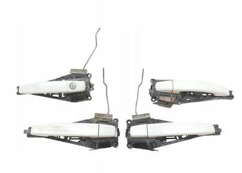 KLAMKA ZEWNĘTRZNA LEWA PRAWA PRZÓD TYŁ KOMPLET BIAŁA  Opel Zafira III