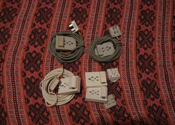 Gniazdo tel 5szt , wtyczka tel. 5szt ,przewód telefon, 3x5m