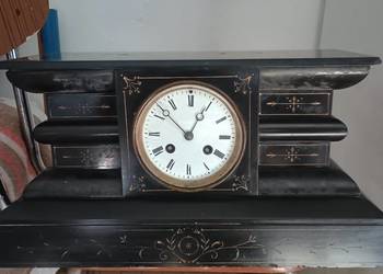 Marmurowy zegar kominkowy francuski