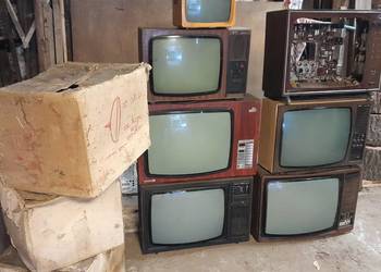 Stare telewizory kineskopy zabytek retro vintage