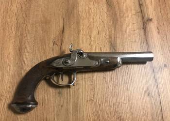 Pistolet czarnoprochowy kapiszonowy, antyk XIX wiek