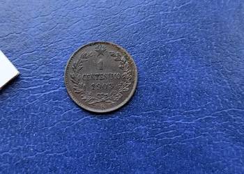 Stare monety 1 centesimi 1903 Włochy