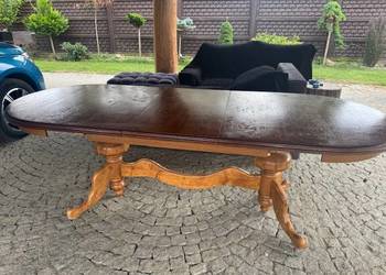 Stół drewniany do salonu dębowy rozsuwany