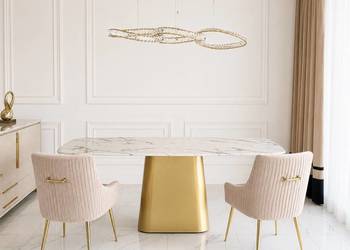 Nowoczesny stół z kamiennym blatem Patagonia – Design Primavera Home
