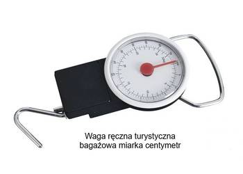 waga ręczna turystyczna bagażowa mała kieszonkowa miarka centymetr