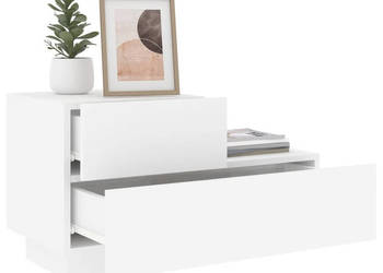 Szafka nocna z oświetleniem LED biała 70x36x405 cm WM-836777