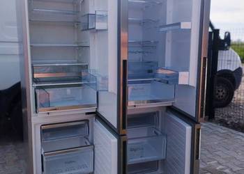 Bosch Lodówko zamrażarka 200 cm srebrna inox