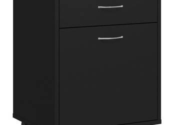 vidaXL Szafka na kółkach, czarna, 45x38x54 cm(SKU:808441)