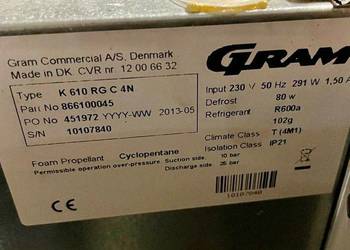 Zamrażarka Gram COMPACT F 610 RG L2 4N - stal nierdzewna