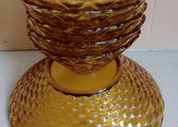 Salaterki szklane, Prądniczanka, okres PRL, vintage